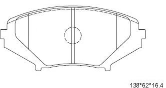 Тормозные колодки ASIMCO KD3719