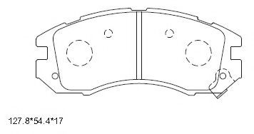 Тормозные колодки ASIMCO KD3721