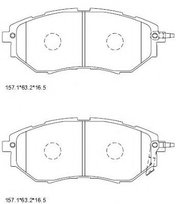 Тормозные колодки ASIMCO KD3723