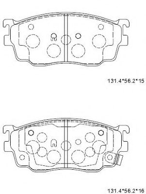 Тормозные колодки ASIMCO KD3724