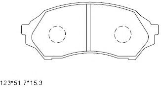 Тормозные колодки ASIMCO KD3725