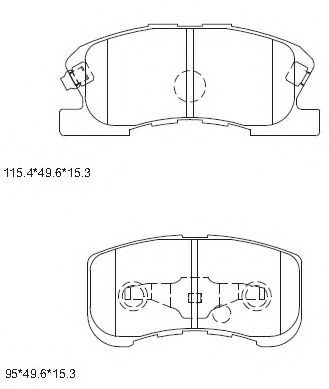 Тормозные колодки ASIMCO KD3727