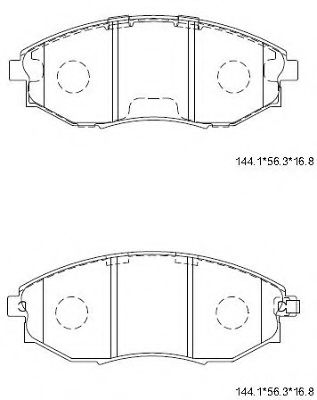 Тормозные колодки ASIMCO KD3735