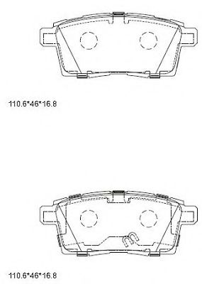 Тормозные колодки ASIMCO KD3741