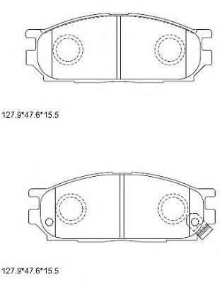 Тормозные колодки ASIMCO KD3744