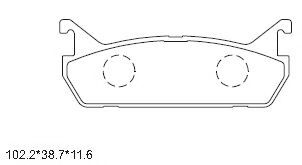Тормозные колодки ASIMCO KD3746