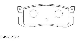 Тормозные колодки ASIMCO KD3751