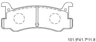 Тормозные колодки ASIMCO KD3753