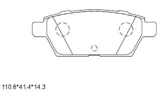 Тормозные колодки ASIMCO KD3756