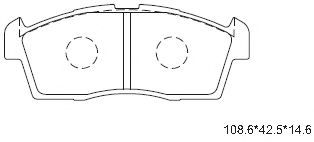 Тормозные колодки ASIMCO KD3757