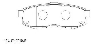 Тормозные колодки ASIMCO KD3759
