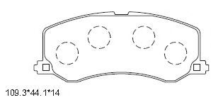 Тормозные колодки ASIMCO KD3762