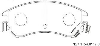 Тормозные колодки ASIMCO KD3763