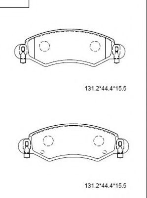 Тормозные колодки ASIMCO KD3765