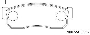 Тормозные колодки ASIMCO KD3771