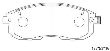Тормозные колодки ASIMCO KD3773