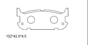 Тормозные колодки ASIMCO KD3774