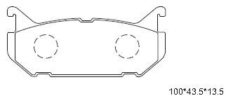 Тормозные колодки ASIMCO KD3784