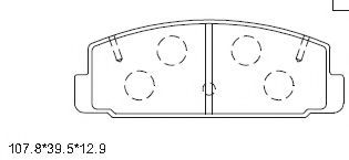 Тормозные колодки ASIMCO KD3791