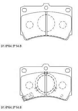Тормозные колодки ASIMCO KD3797F