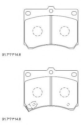 Тормозные колодки ASIMCO KD3799