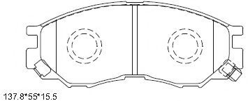 Тормозные колодки ASIMCO KD4231