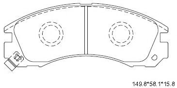 Тормозные колодки ASIMCO KD4243W
