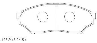 Тормозные колодки ASIMCO KD4264