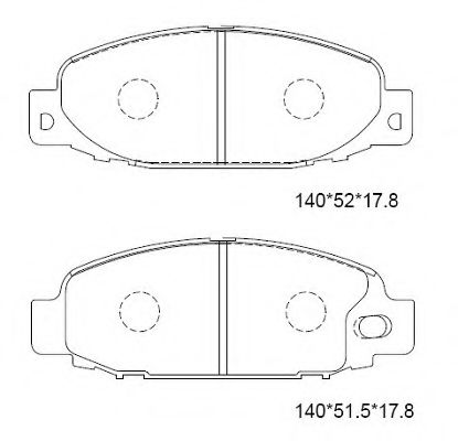 Тормозные колодки ASIMCO KD4343