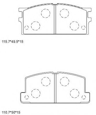 Тормозные колодки ASIMCO KD4347
