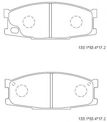 Тормозные колодки ASIMCO KD4348