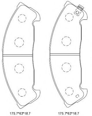 Тормозные колодки ASIMCO KD4400