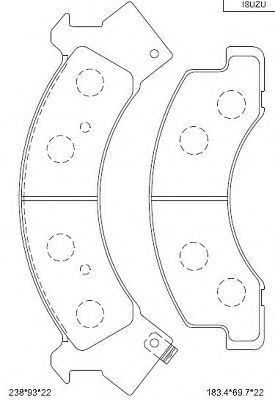 Тормозные колодки ASIMCO KD4401
