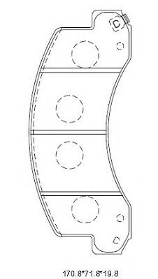 Тормозные колодки ASIMCO KD4403