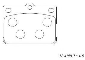 Тормозные колодки ASIMCO KD4617