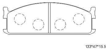 Тормозные колодки ASIMCO KD4673
