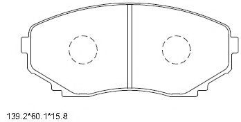 Тормозные колодки ASIMCO KD4702
