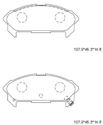 Тормозные колодки ASIMCO KD4704