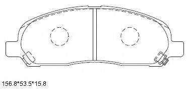 Тормозные колодки ASIMCO KD4705