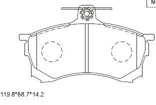 Тормозные колодки ASIMCO KD4706