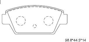 Тормозные колодки ASIMCO KD4710H