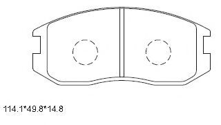 Тормозные колодки ASIMCO KD4718W