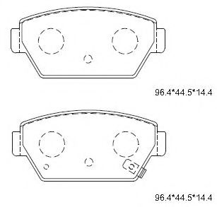 Тормозные колодки ASIMCO KD4721