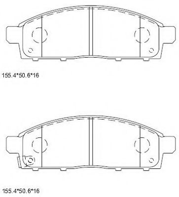 Тормозные колодки ASIMCO KD4723