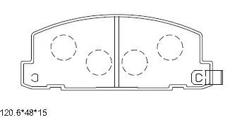 Тормозные колодки ASIMCO KD4726