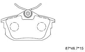 Тормозные колодки ASIMCO KD4728