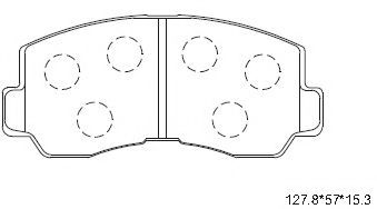 Тормозные колодки ASIMCO KD4732