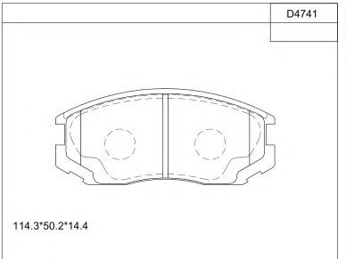 Тормозные колодки ASIMCO KD4741