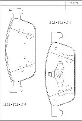 Тормозные колодки ASIMCO KD6009