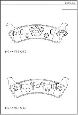 Тормозные колодки ASIMCO KD6022